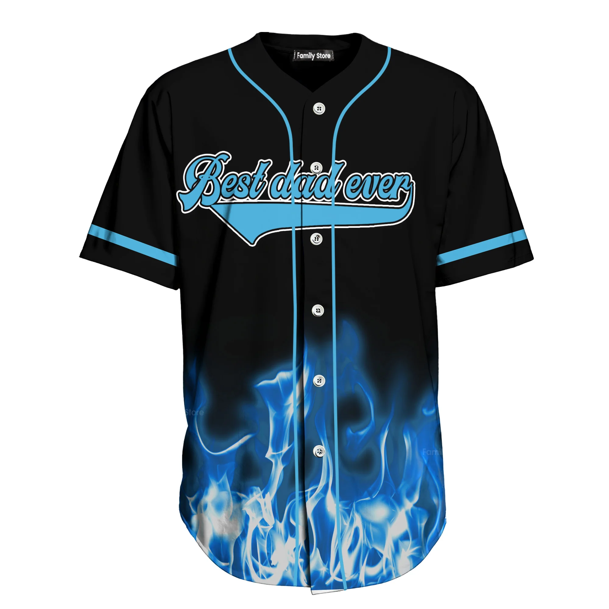 PT DrBa Best Dad Ever - Personalized Baseball Jersey - Christant Gift For Him - Gift for Dad | CL03 - Image 7