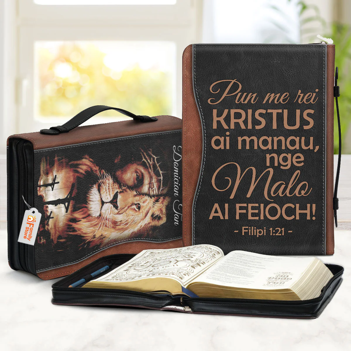 Pun Me Rei Kristus Ai Manau Nge Malo Ai Feioch - Unique Personalized Bible Covers - AT4082430 - Image 2