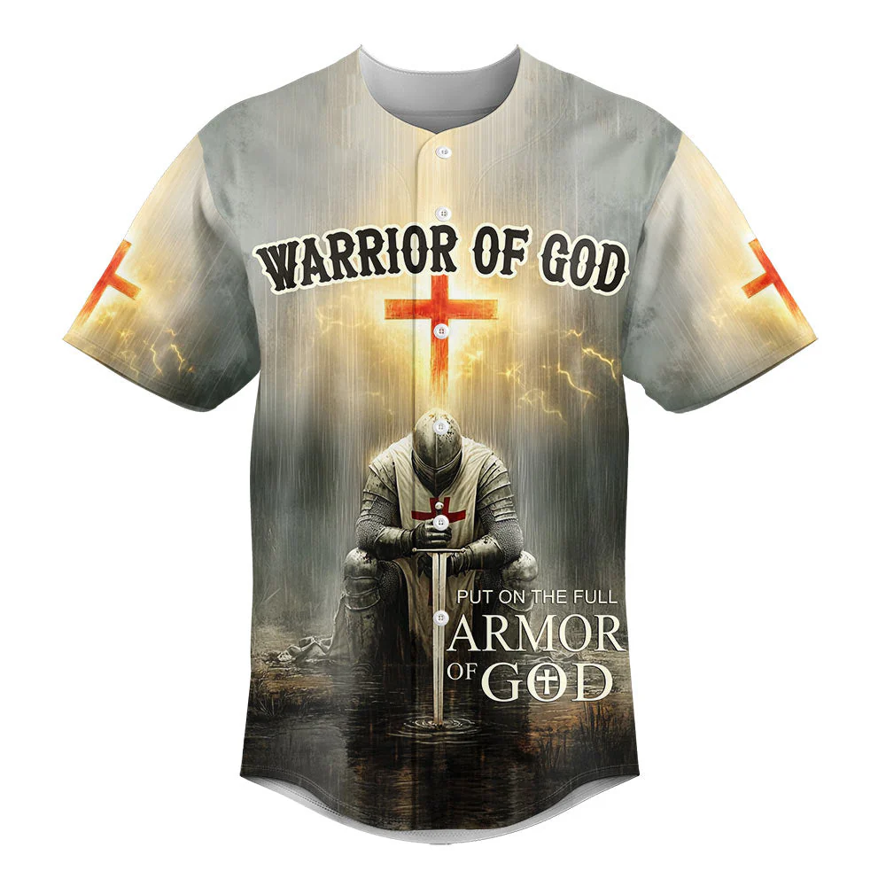 Put on the Full Armor of God Baseball Jersey - Christant Gift For Him - Image 2