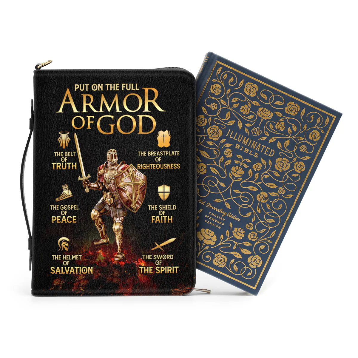 Put On The Full Armor Of God - Personalized Bible Cover - Image 2