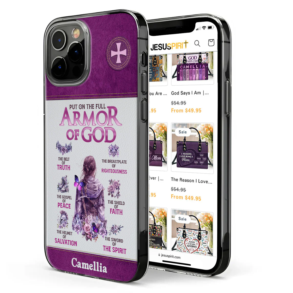Put On The Full Armor Of God - Personalized Phone Case TD118 - Image 2