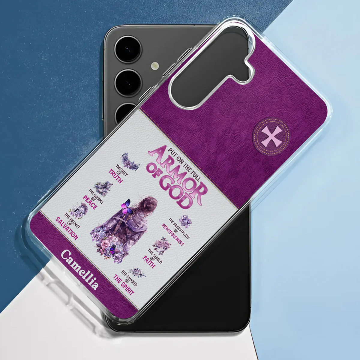 Put On The Full Armor Of God - Personalized Phone Case TD118 - Image 5