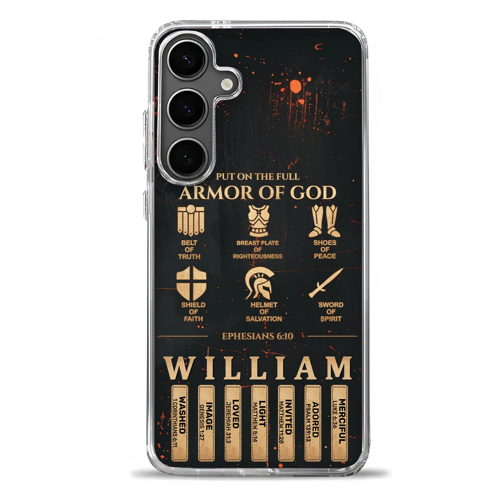 Put On The Full Armor Of God - Personalized Phone Case TD118 - Image 2