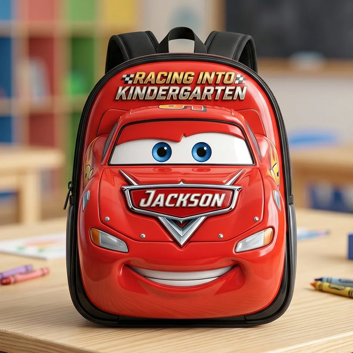 Racing Crew - Personalized Backpack - Back to School Gift For Kids - DSNY - Image 2