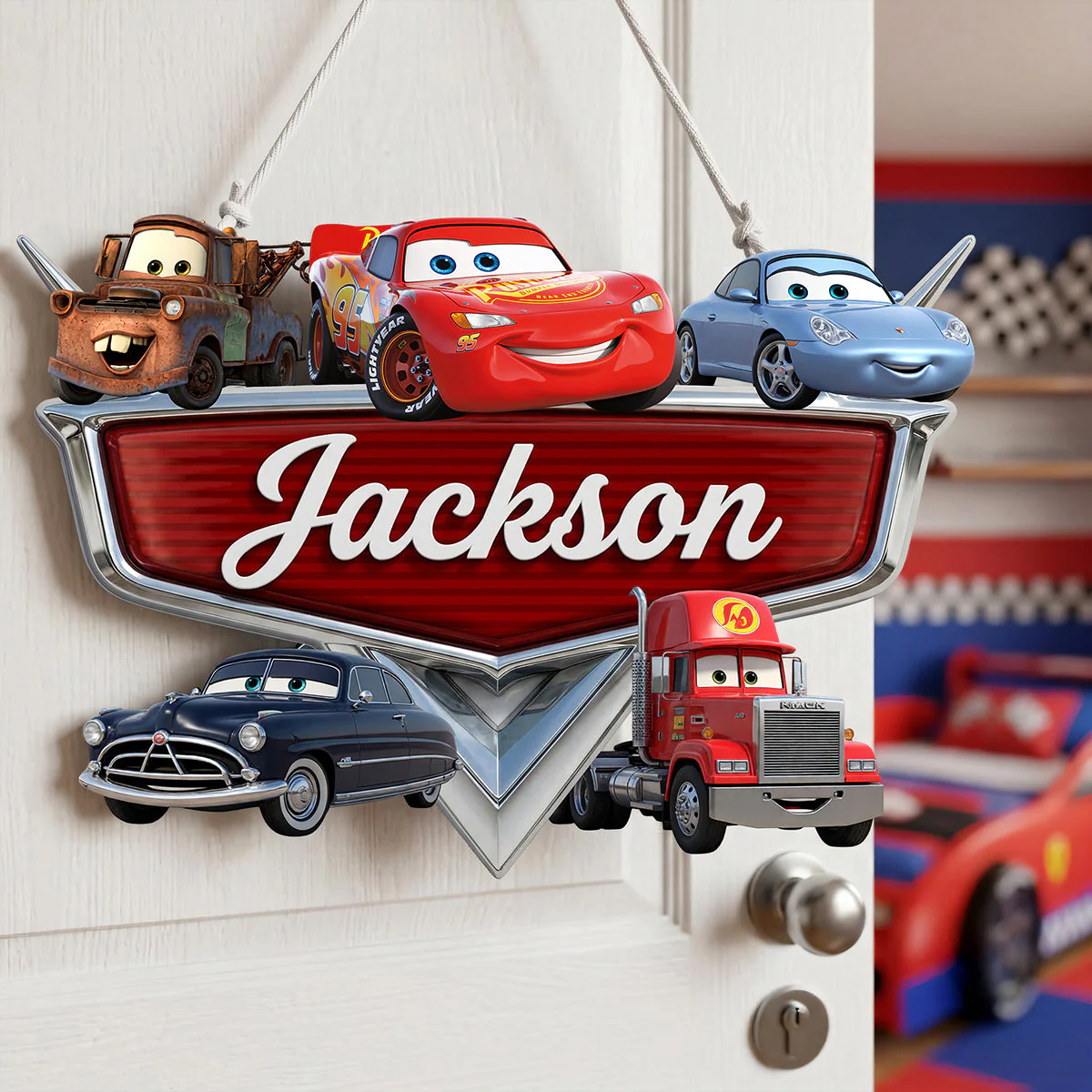 Racing Crew - Personalized Metal Sign - Gift For Movie Fans, Kids