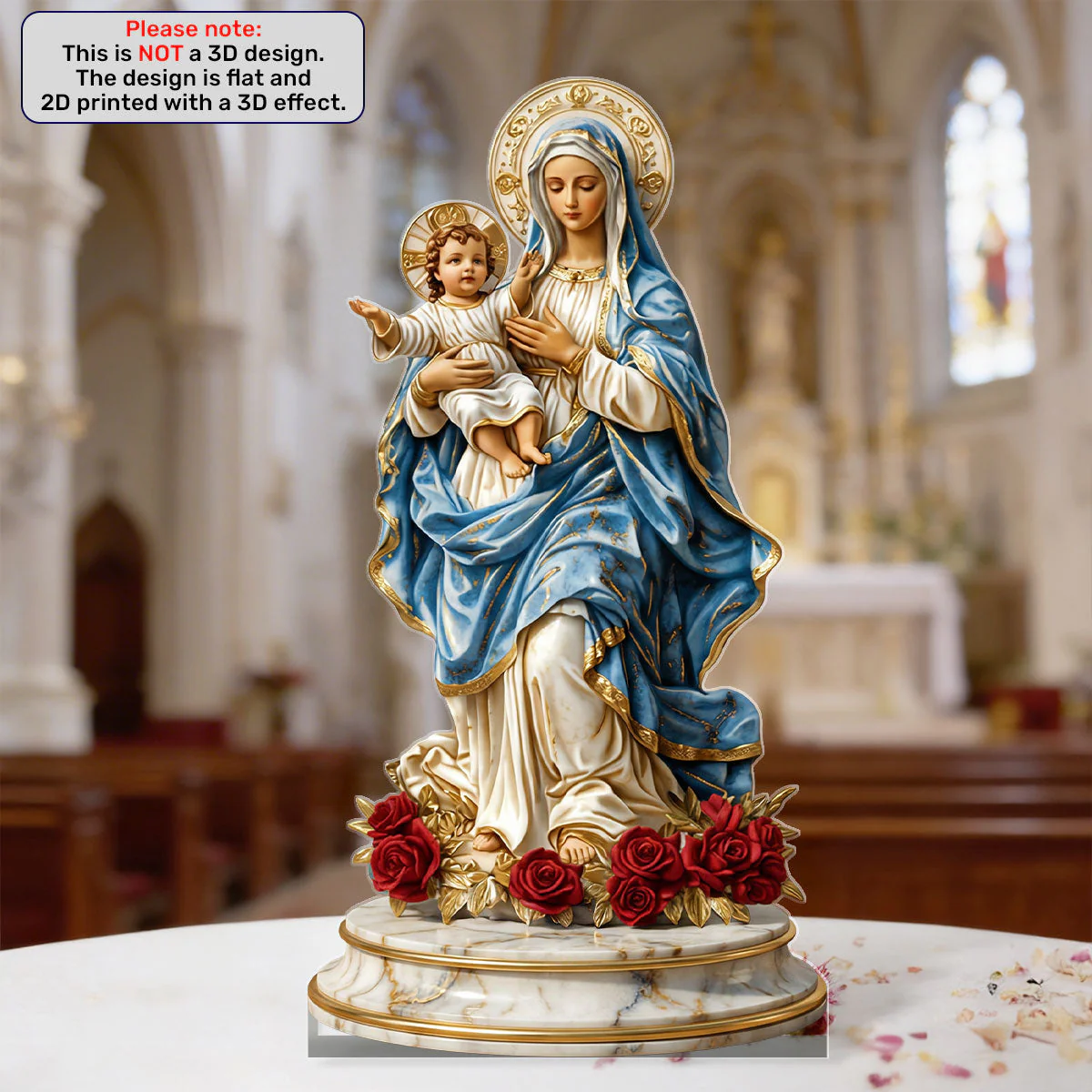 Radiance Of Mercy - Custom Shaped Acrylic Plaque - Christian Gift For Her BA01