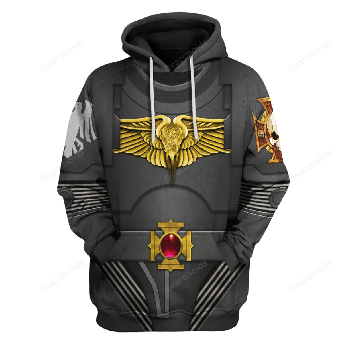 Raven Guard Indomitus Pattern Terminator Armor - Costume Cosplay Hoodie Sweatshirt Sweatpants CSWRH127 - Image 2