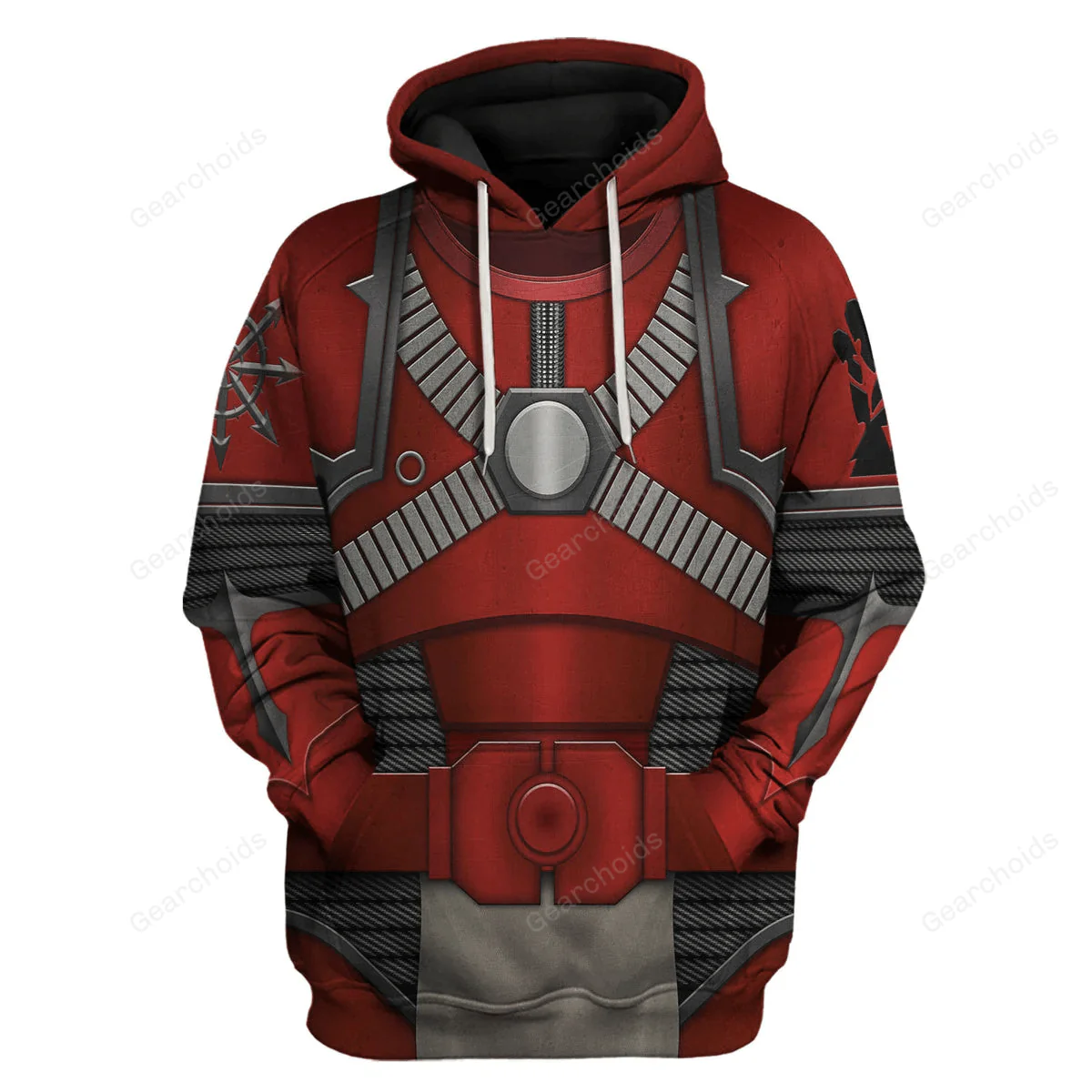 Red Corsairs Warband Colour Scheme - Costume Cosplay Hoodie Sweatshirt Sweatpants CSWRH086 - Image 2
