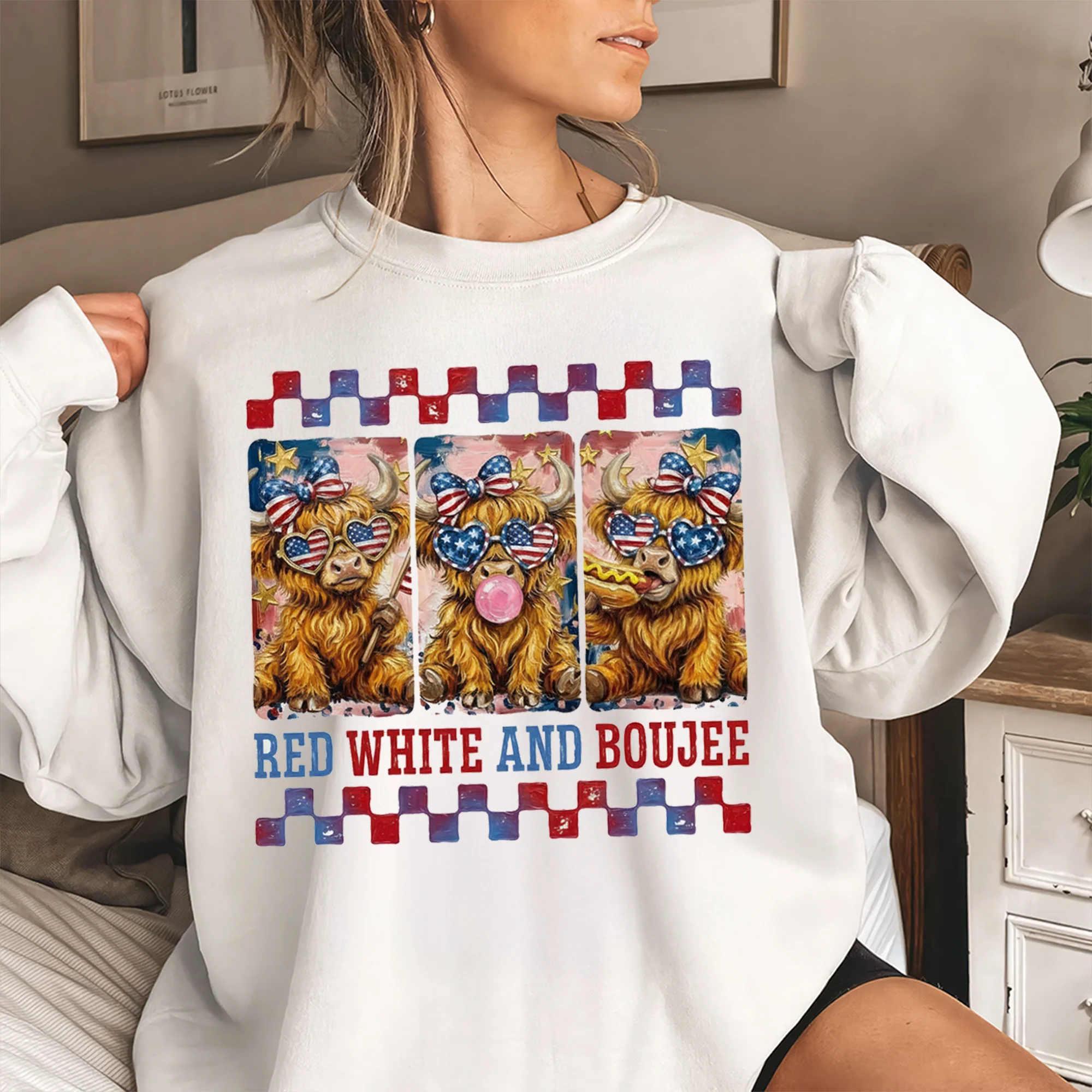 Red White And Boujee - Personalized Shirt - Gift For Patriotic - Image 4