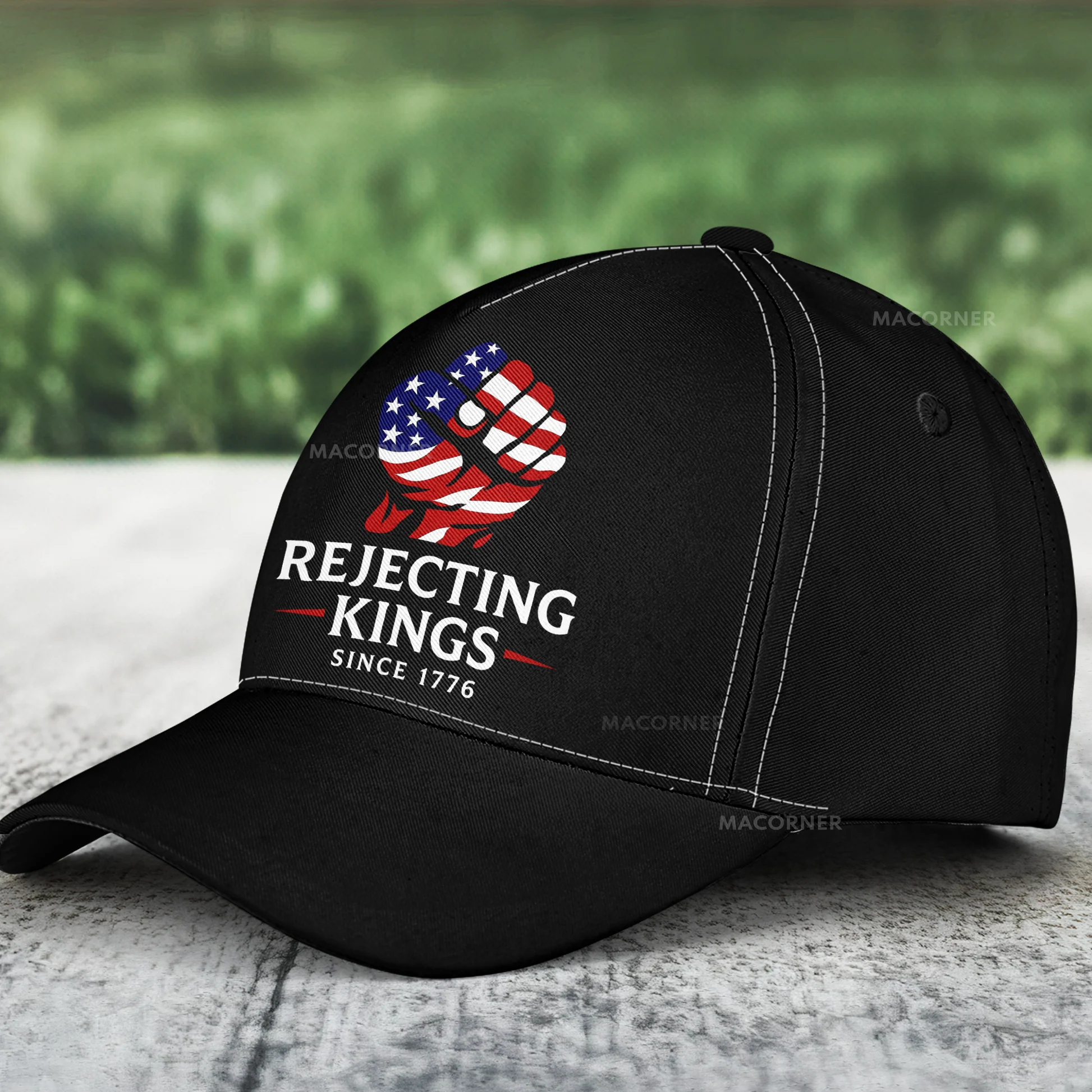 Rejecting Kings Since 1776 - Personalized Classic Cap - Gift For Patriotic, Veteran | HN02 - Image 3