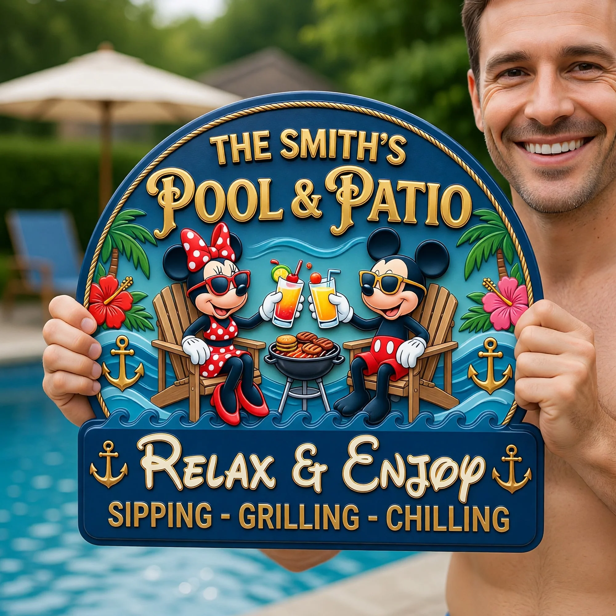 Relax & Enjoy Summer Vacation - Personalized Custom Shaped Metal Sign - Gift For Movie Fans - MkMo - Image 2