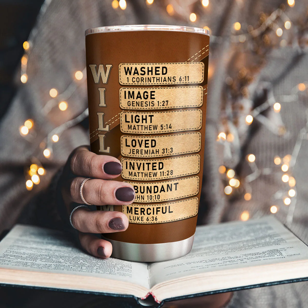 Resilient Armor Of God - Personalized Stainless Steel Tumbler HL128 - Image 4