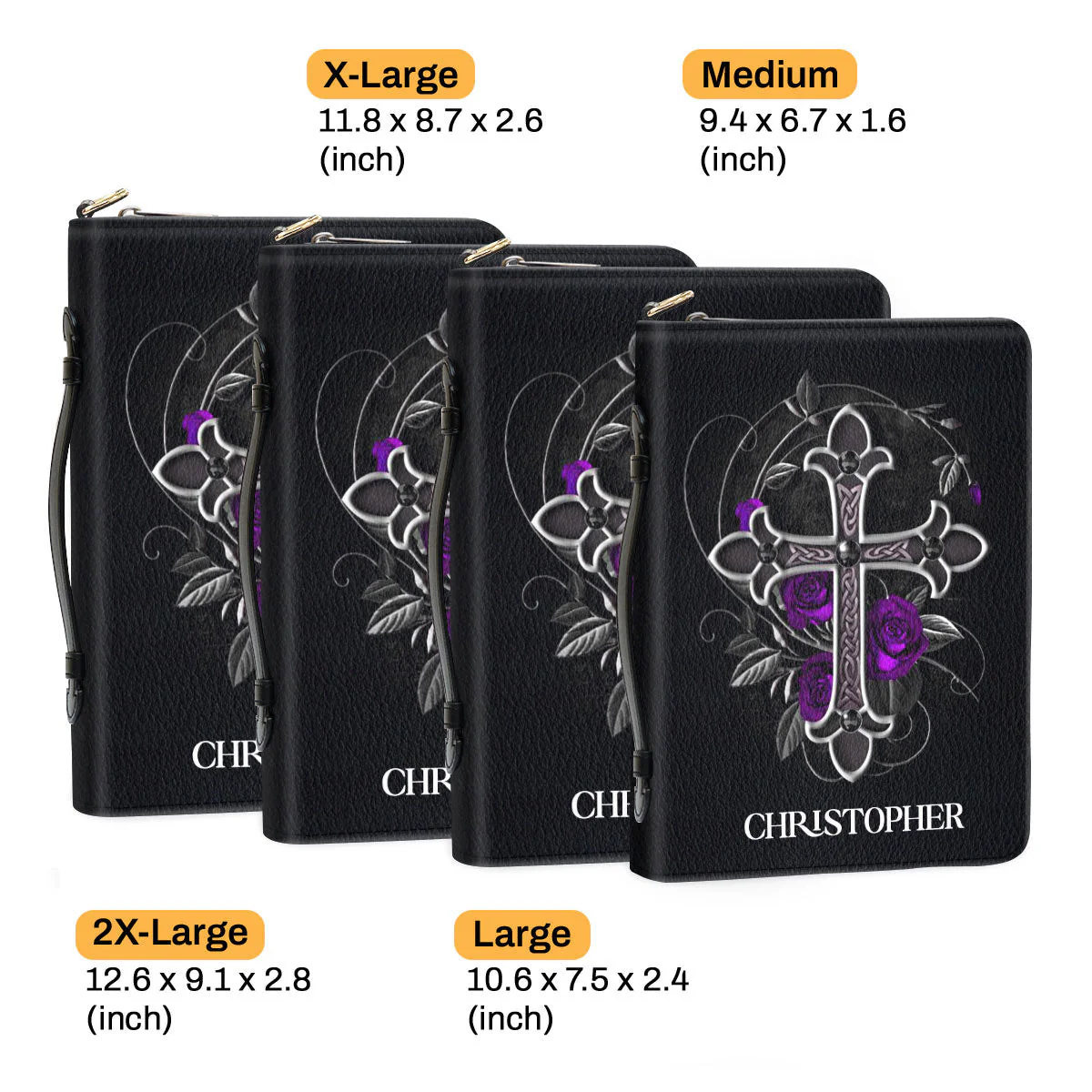 S Is For Shepherd Appointed To Lead God's Flock - Awesome Personalized Bible Covers - AT4082431 - Image 6
