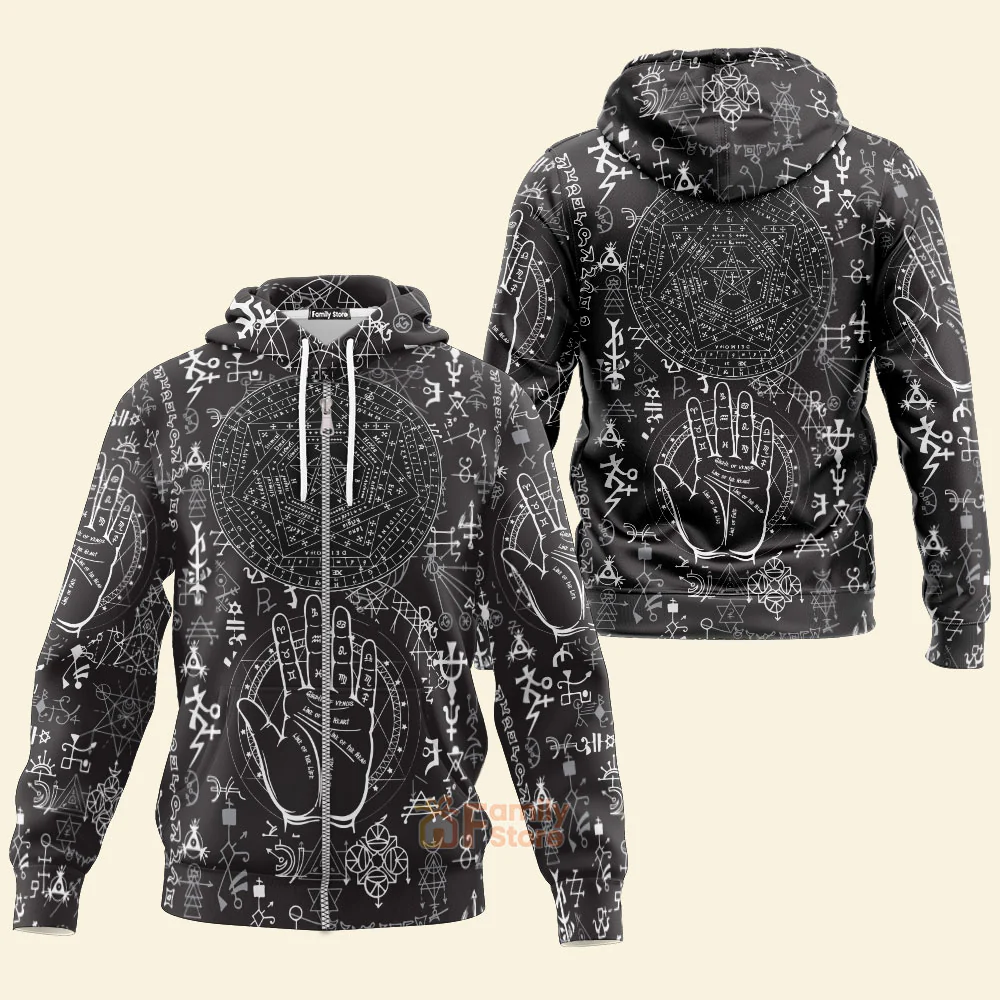 Satanic Occult Satan - Hoodie - Image 3