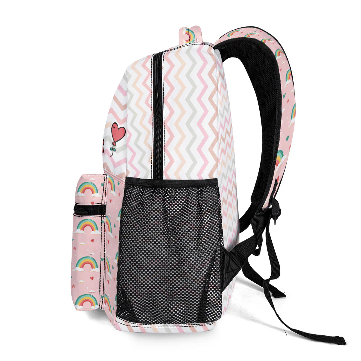 School Kid's Name - Personalized Canvas Backpack | GR29.01 PT - Image 3