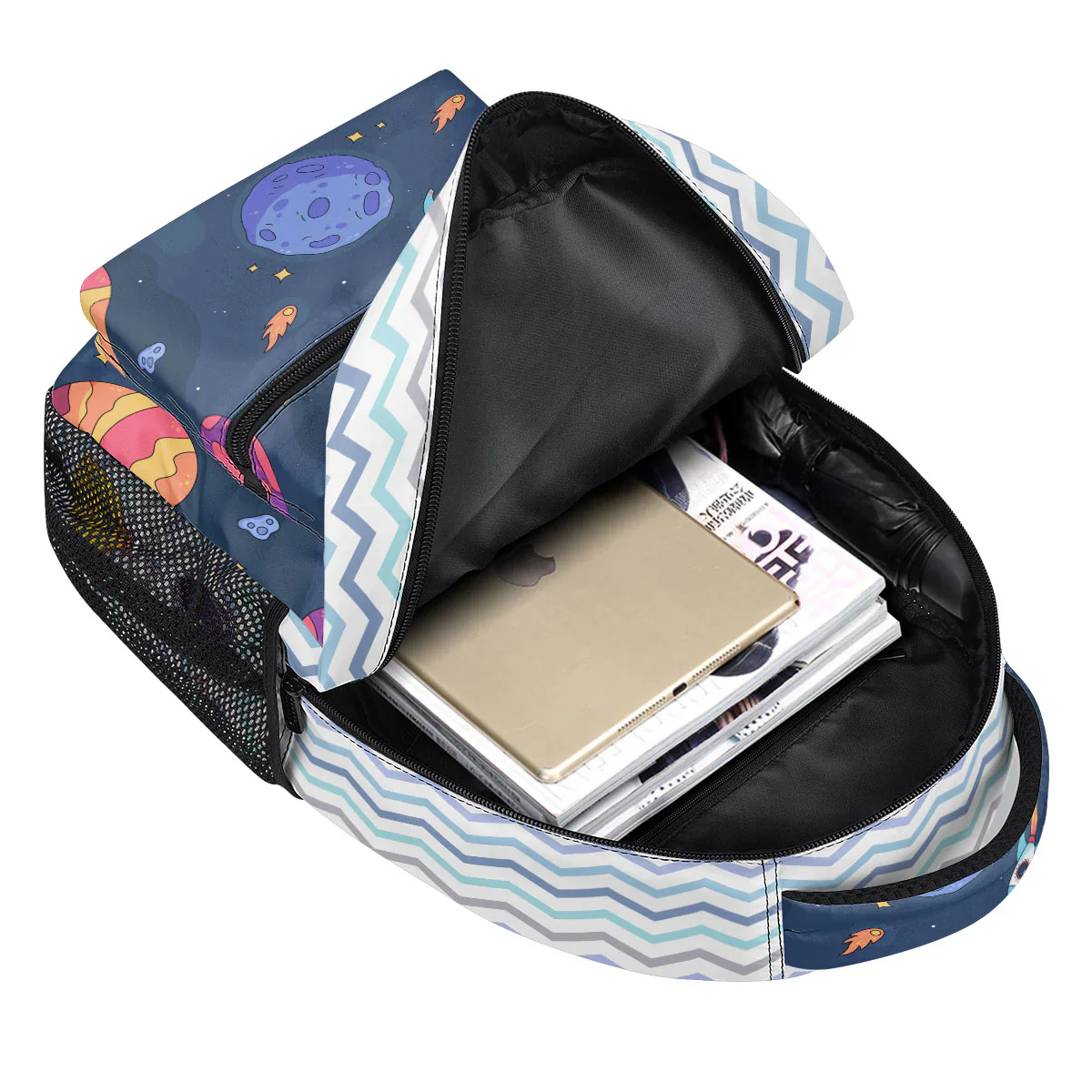 School Kid's Name - Personalized Canvas Backpack | GR29.01 PT - Image 5