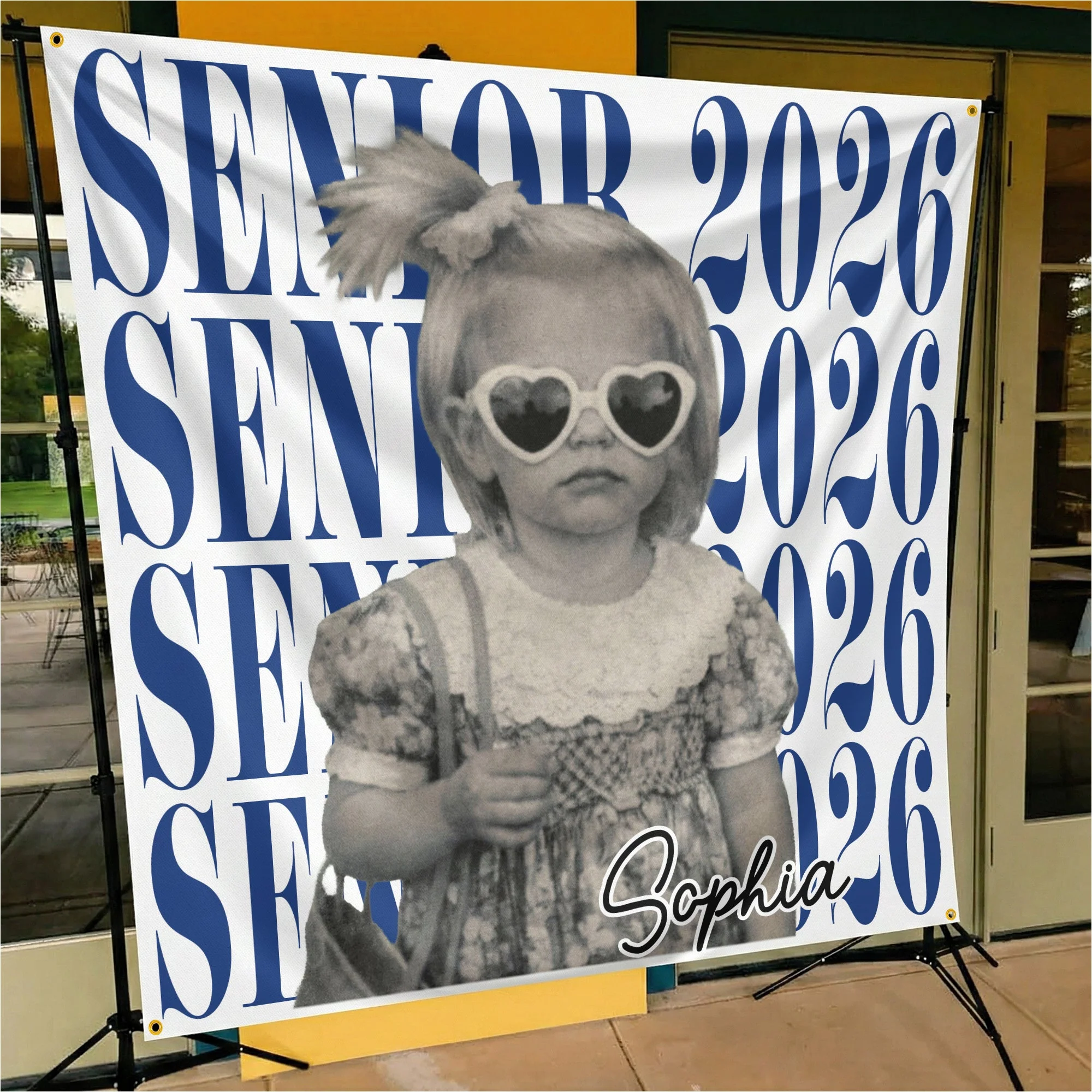 Senior Custom Vintage Photo - Personalized Backdrop - Gift For Graduates - Image 5