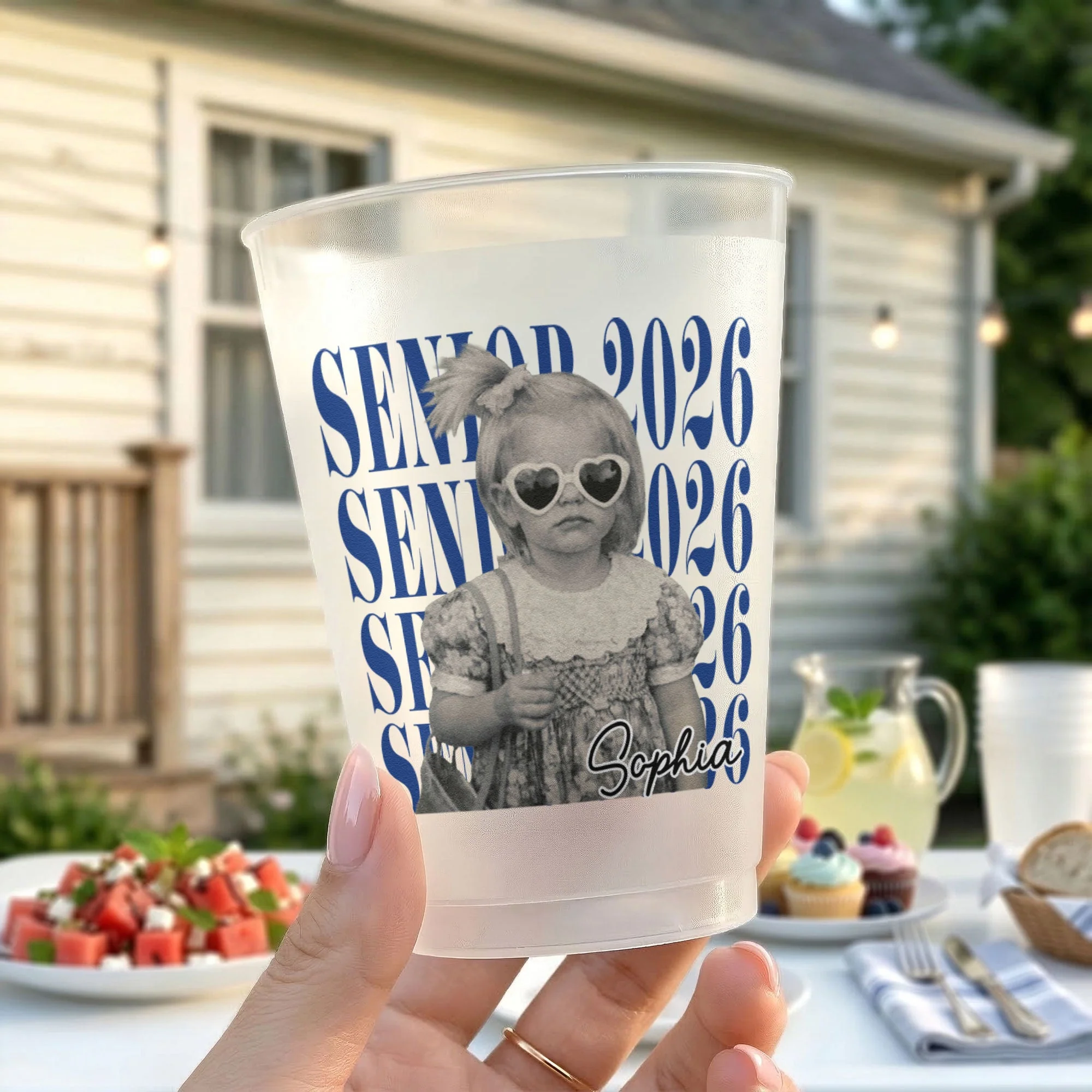 Senior Custom Vintage Photo - Personalized Cups - Gift For Graduates - Image 2
