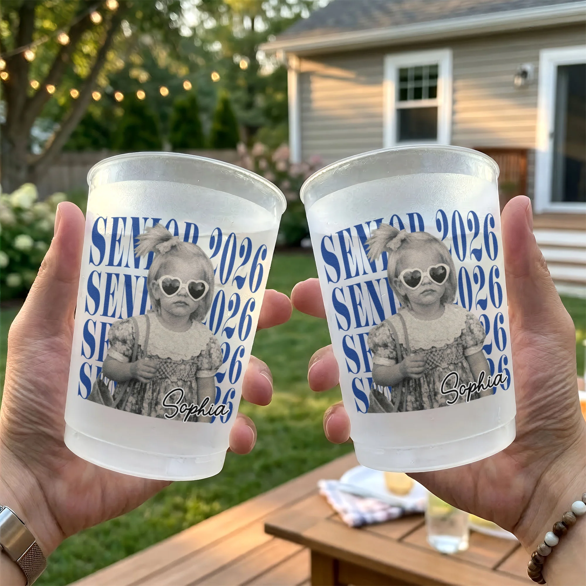 Senior Custom Vintage Photo - Personalized Cups - Gift For Graduates - Image 3