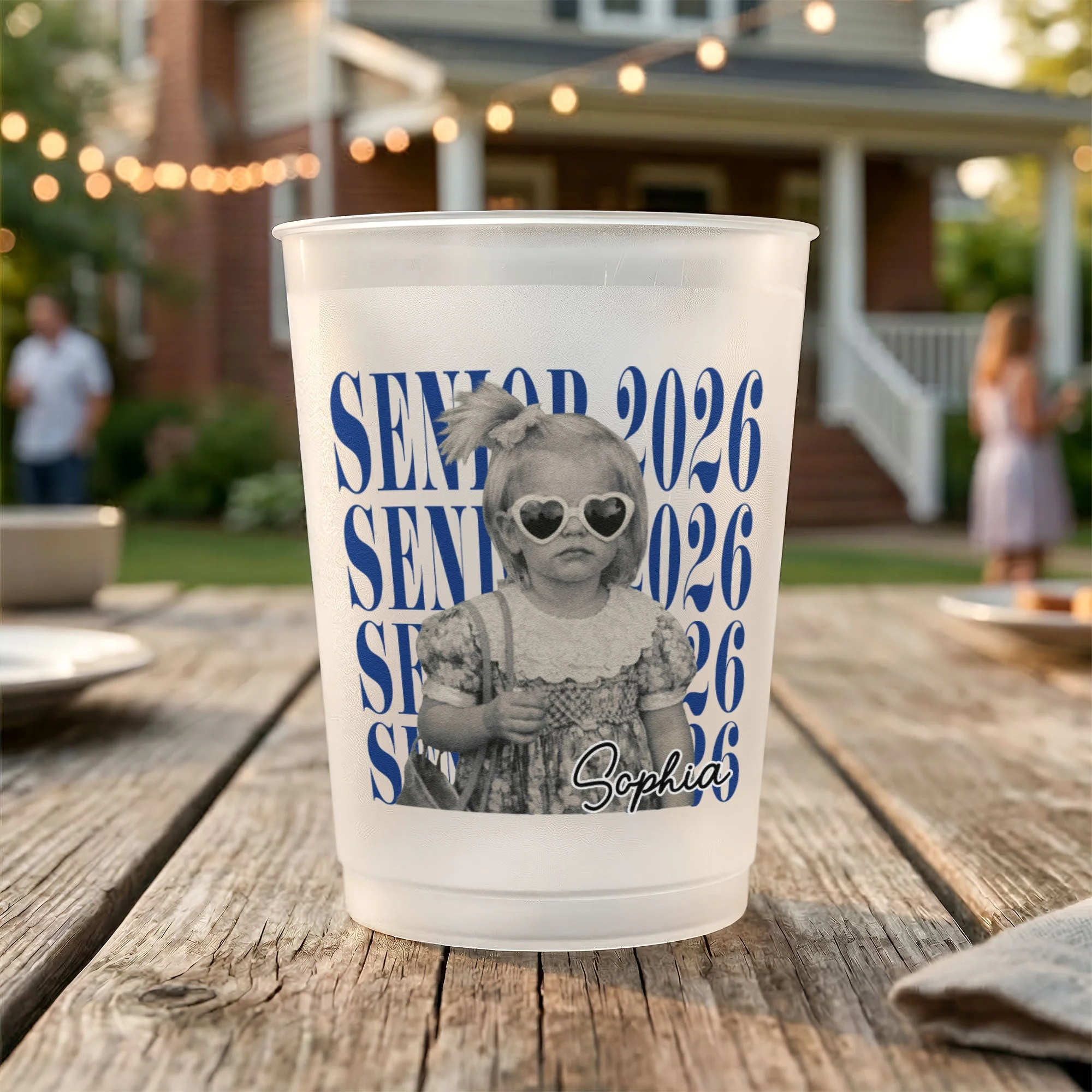 Senior Custom Vintage Photo - Personalized Cups - Gift For Graduates - Image 4