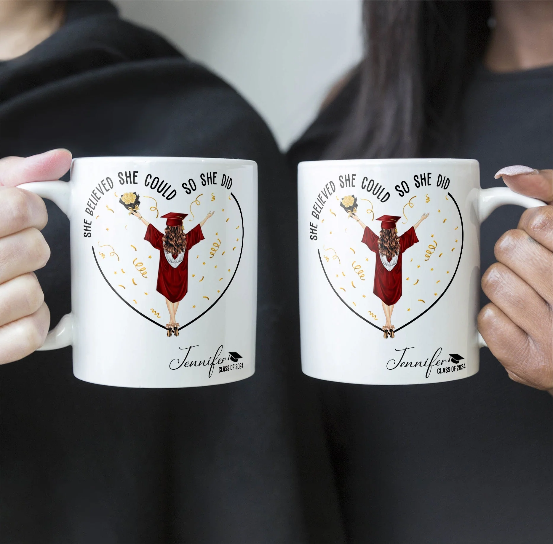 She Believed She Could So She Did - Personalized Mug - GR4 PT - Image 5