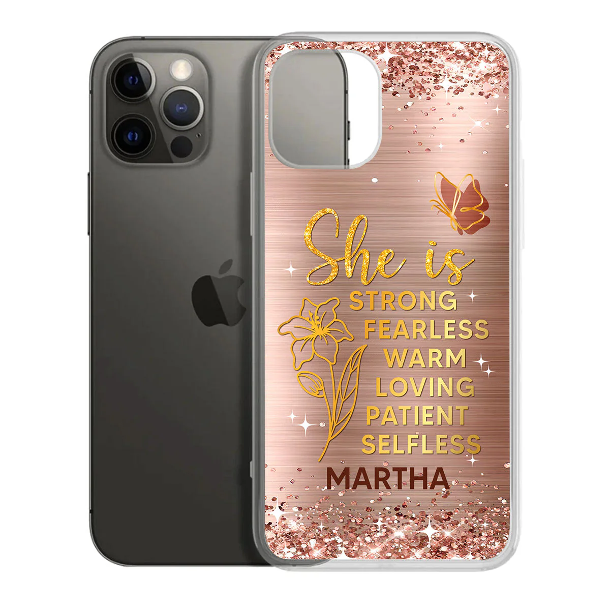 She Is Everything - Personalized Phone Case - Christian Gift for Mom, Grandma BA01 - Image 7