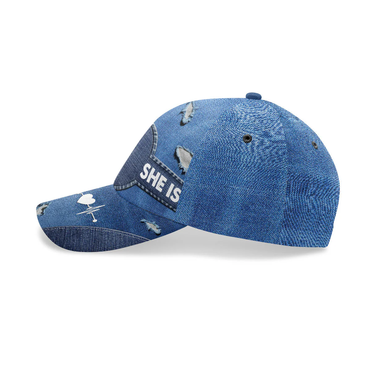She Is - Personalized Classic Cap - Christian Gift - Image 3