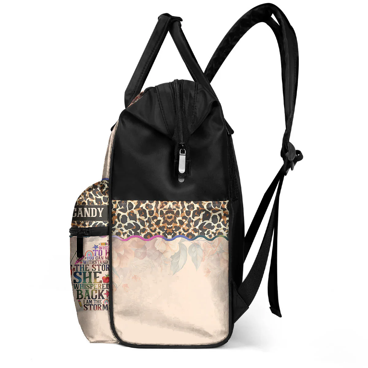 She Whispered Back I Am The Storm - Personalized Duckbilled Backpack - Empowering Gift For Black Women - Image 3