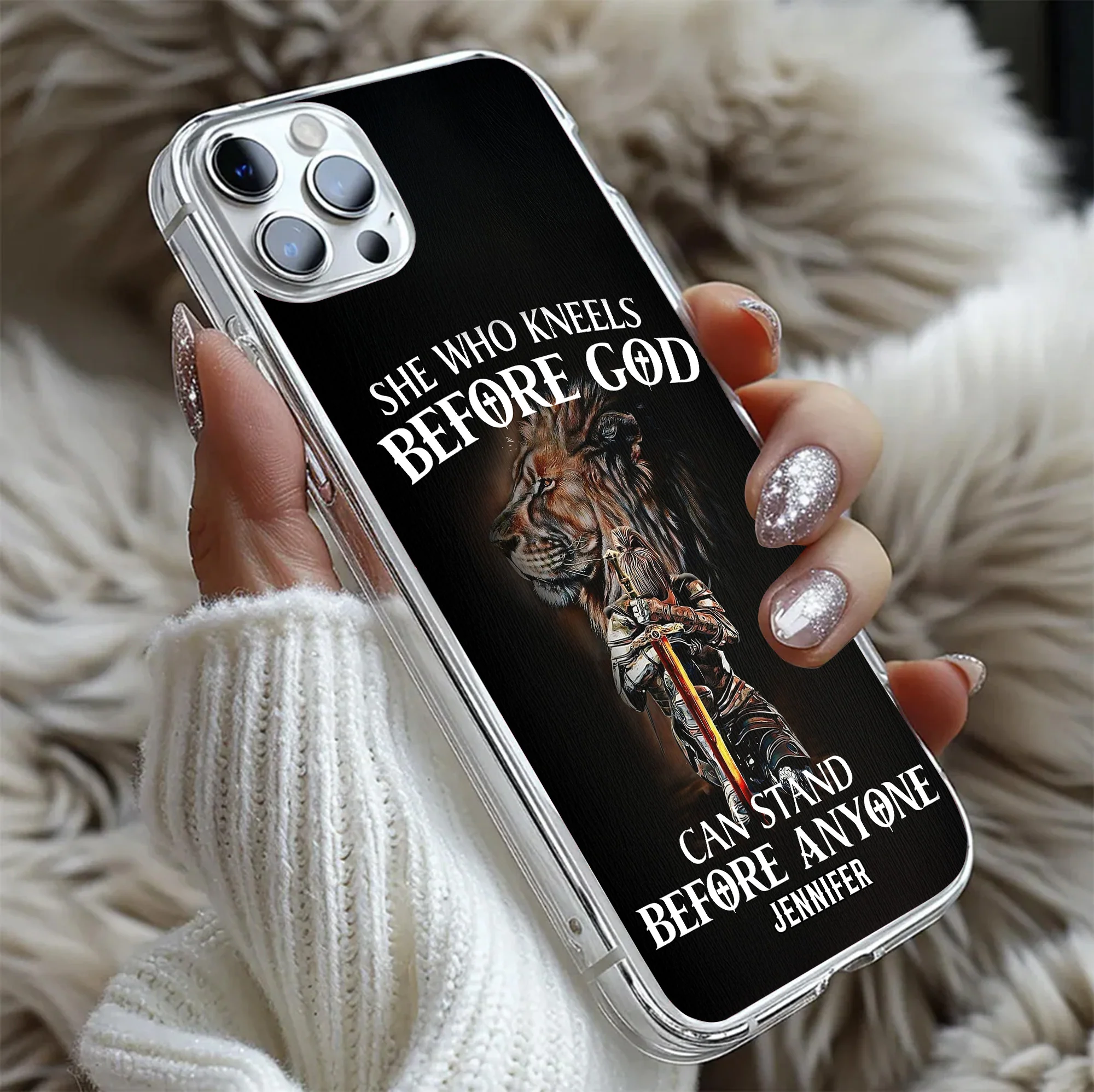 She Who Kneels Before God - Personalized Phone Case TD118 - Image 5