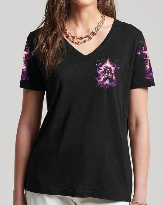 She Who Kneels Before God - Women's All Over Print Shirt - AT407010 - Image 7