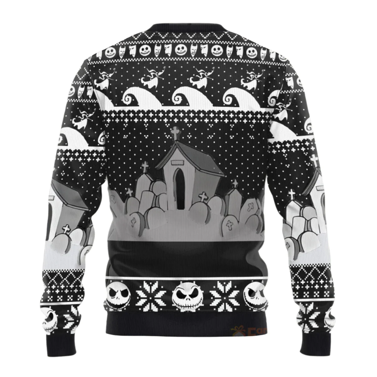 Skeleton Nibc - Personalized Ugly Sweatshirt - Gift For Couple, Husband Wife, Anniversary, CL14 NH96 - Image 2