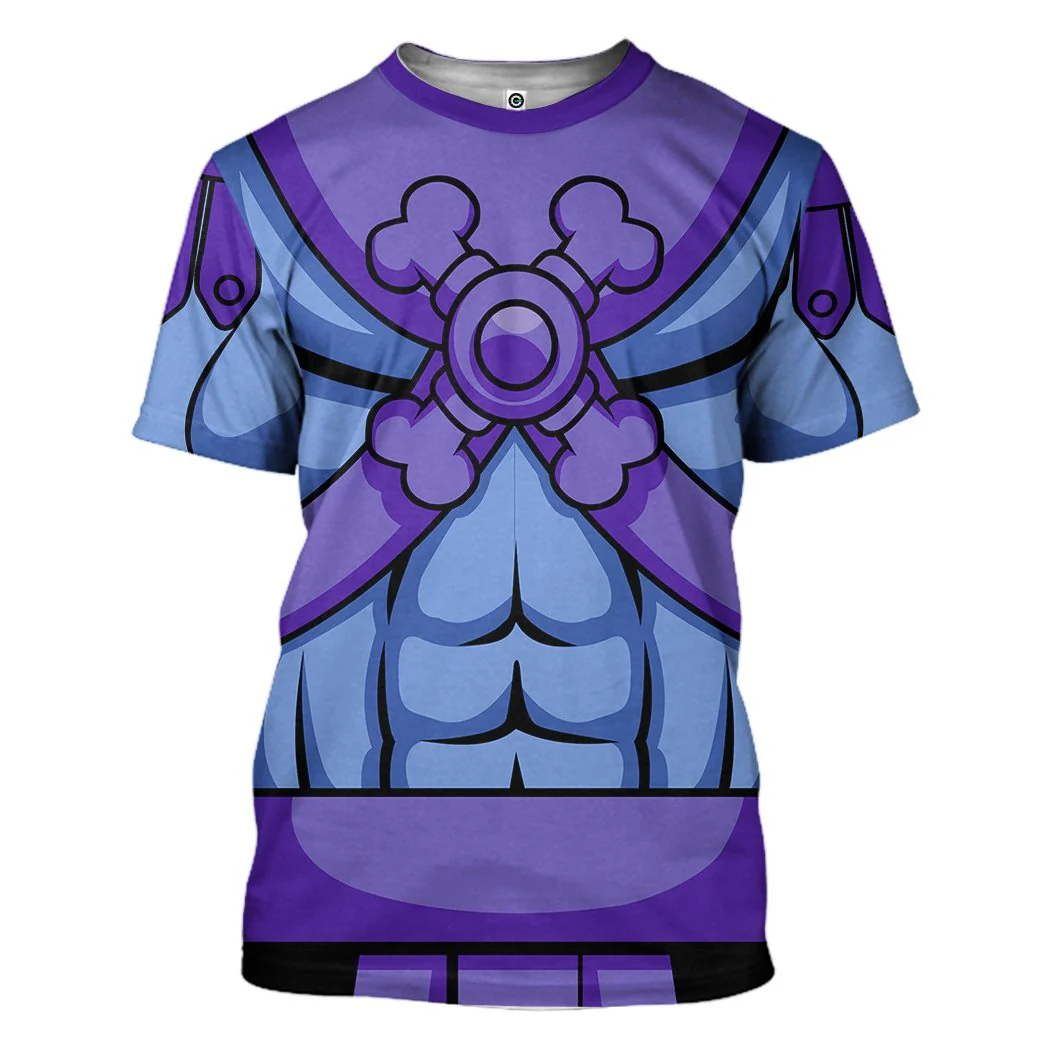 Skeletor He-Man Masters Costume Cosplay T-Shirt 3D - Image 2