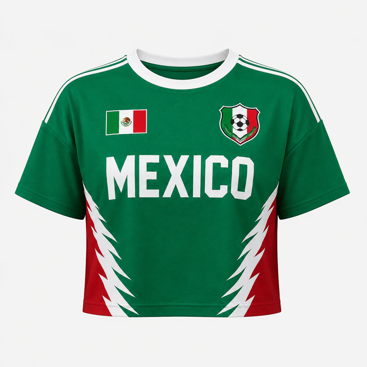 Soccer Championship 2026 Mexico - Personalized Soccer Jersey Crop Tee - Birthday Gifts For Football Lovers, Sports Fans, Sports Lovers - Image 4