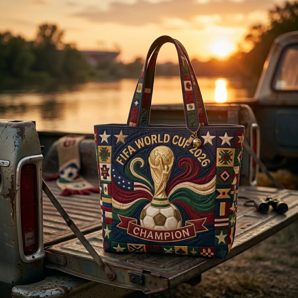 Soccer World Championship 2026 - Personalized Quilted Tote Bag - Gift For Fan - Image 4