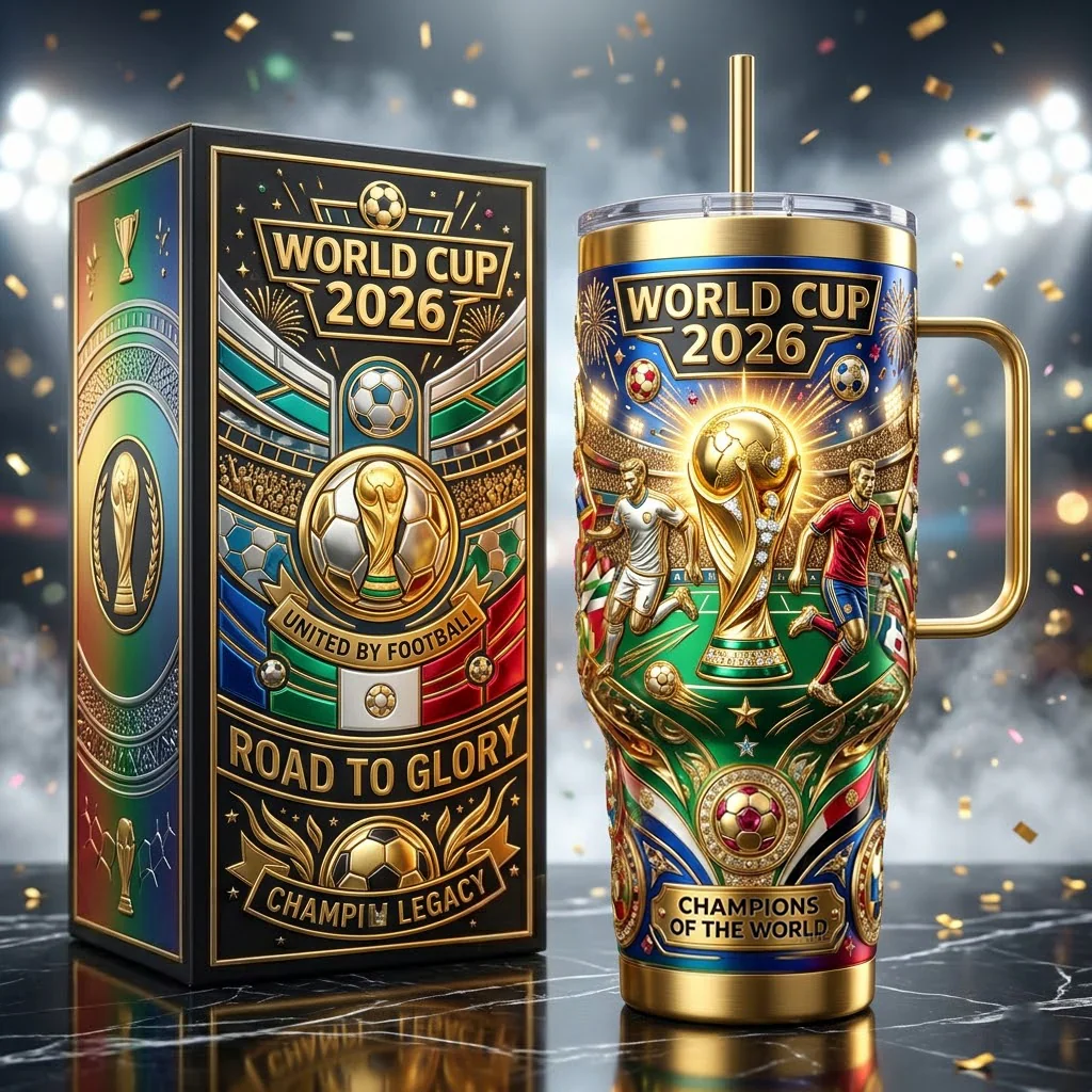 Soccer Champions Of The World - Personalized Tumbler - Gift For Football Fans