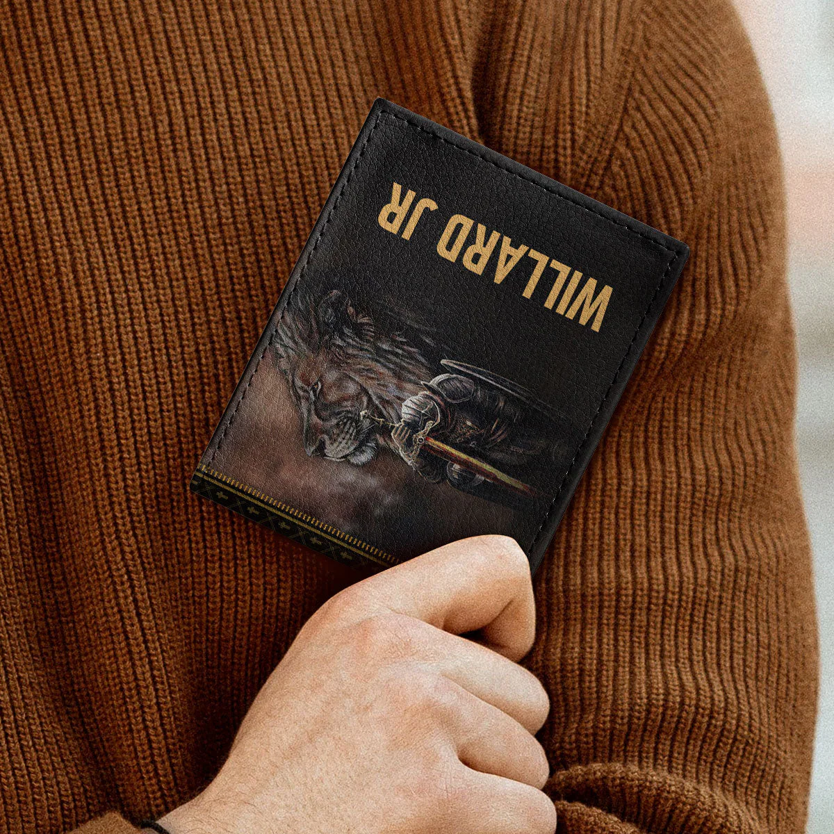 Son Of God - Personalized Folded Wallet For Men - Image 4