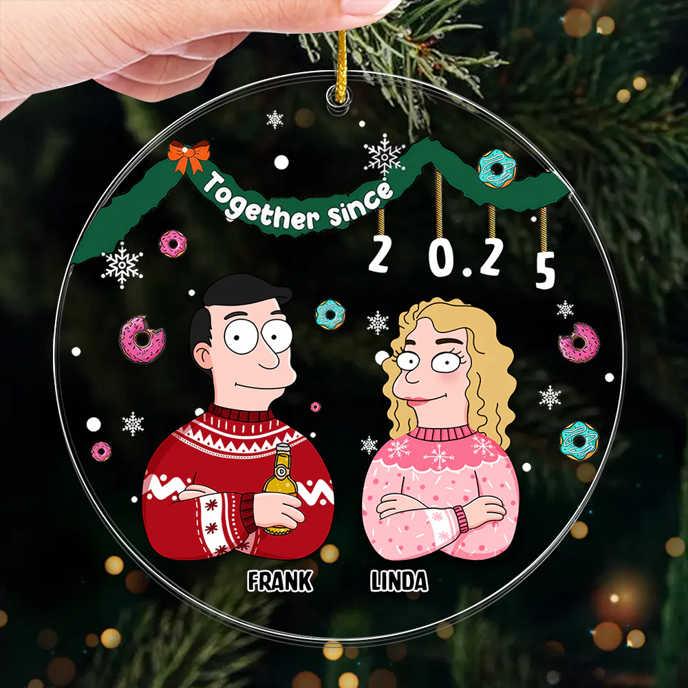 Together Since - Personalized Acrylic Ornament - Gifts For Couple, Christmas | CL58 TD118