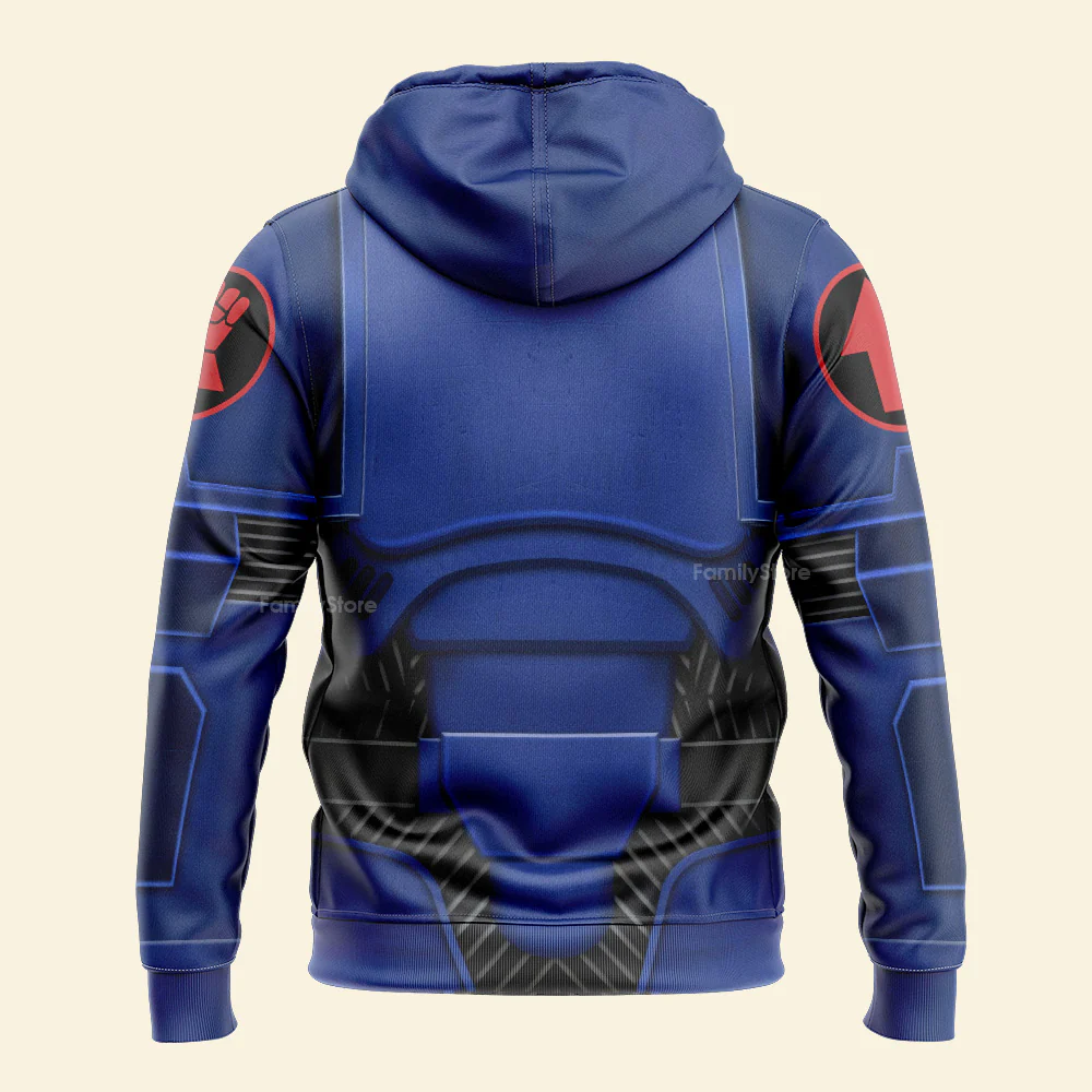Space Marines Crimson Fists - Costume Cosplay Hoodie Sweatshirt Sweatpants CSWRH029 - Image 5