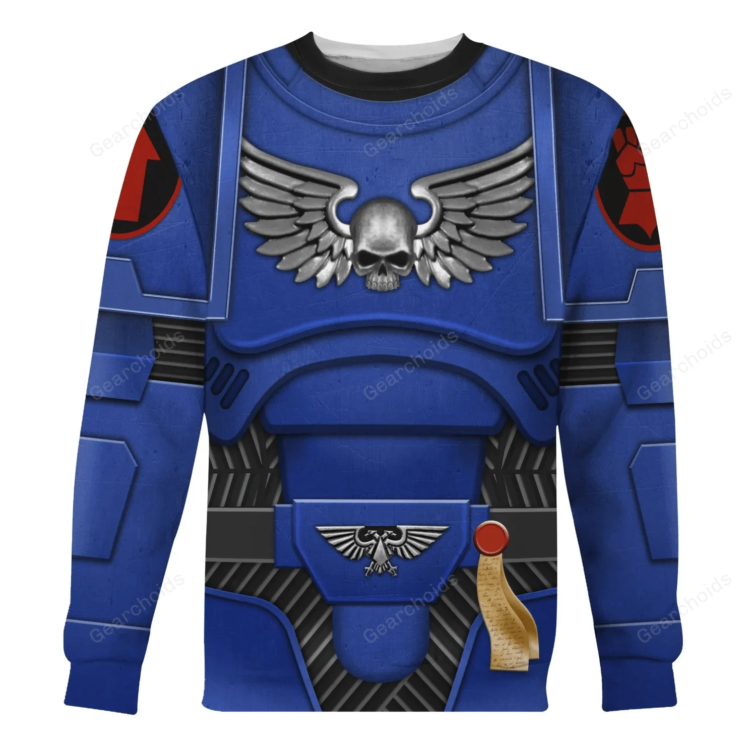 Space Marines Crimson Fists - Costume Cosplay Hoodie Sweatshirt Sweatpants CSWRH029 - Image 7