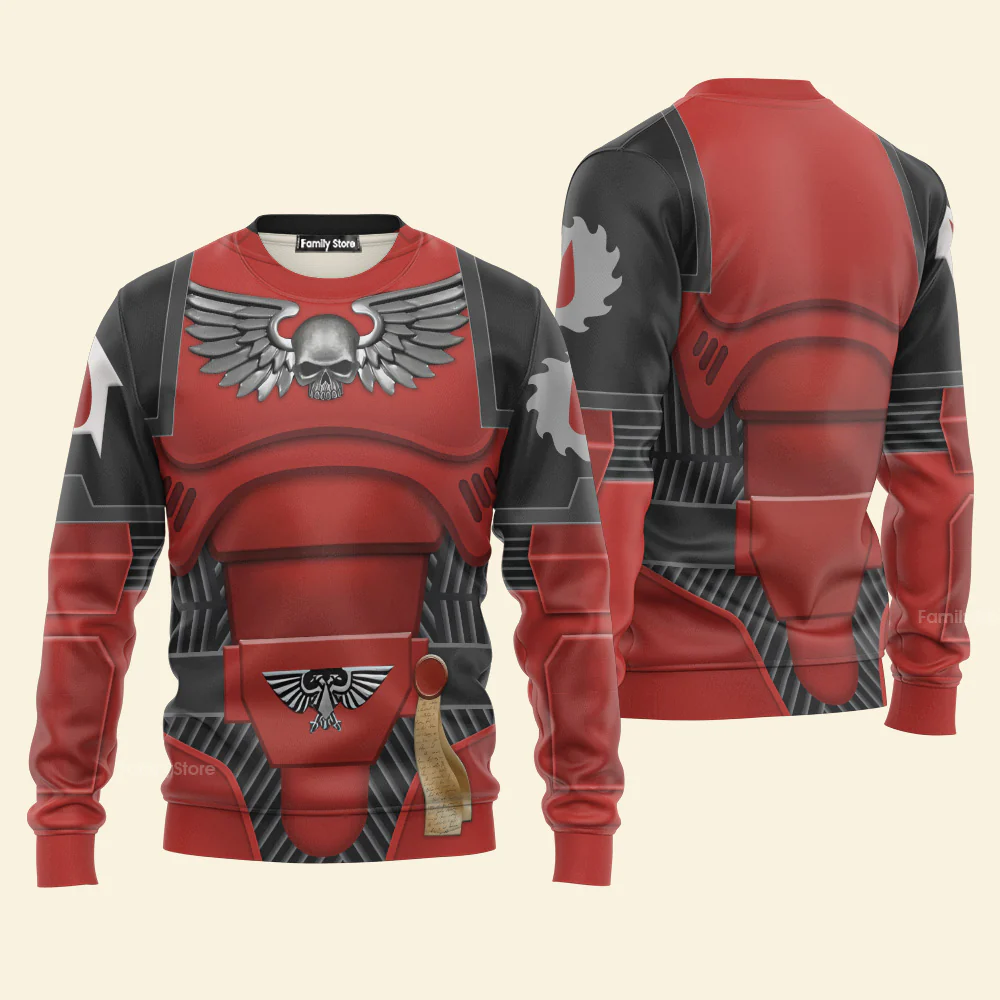 Space Marines Flesh Tearers V2 - Costume Cosplay Hoodie Sweatshirt Sweatpants CSWRH060 - Image 6