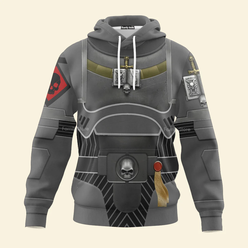 Space Marines Grey Knights - Costume Cosplay Hoodie Sweatshirt Sweatpants CSWRH039 - Image 2