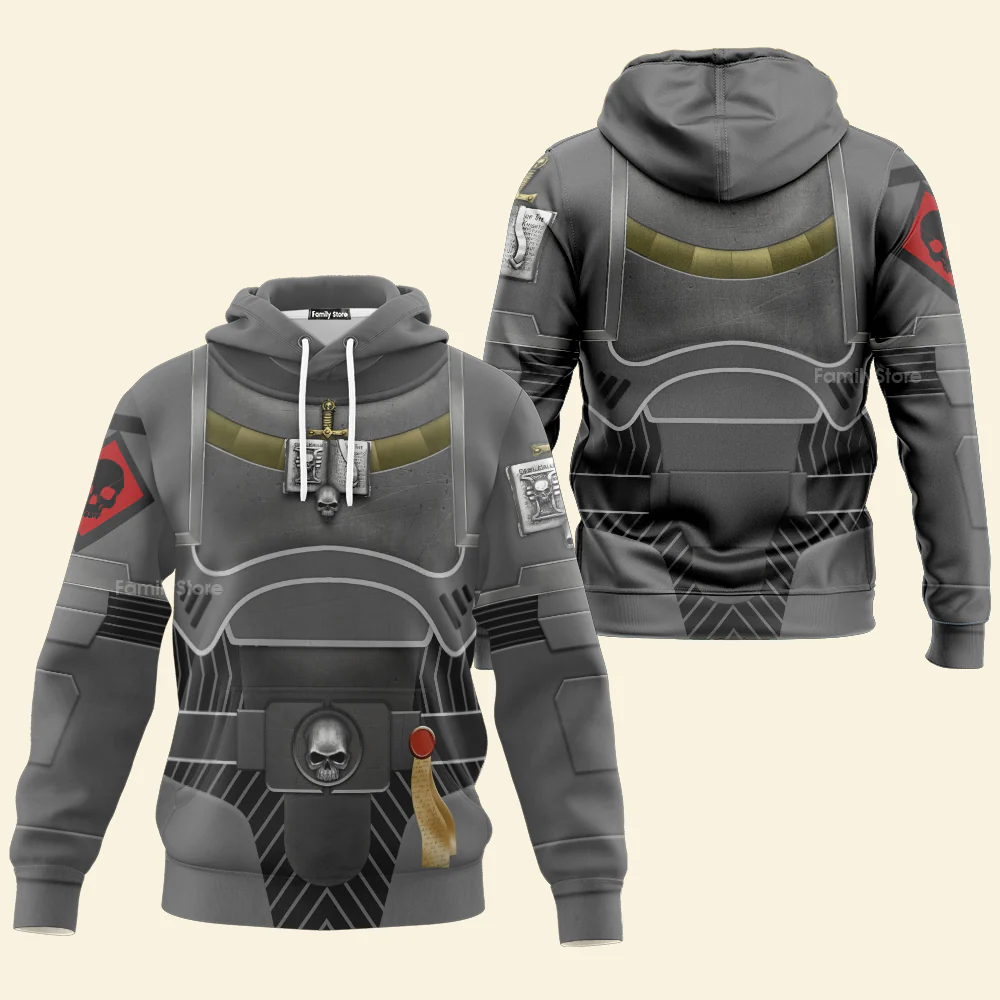 Space Marines Grey Knights - Costume Cosplay Hoodie Sweatshirt Sweatpants CSWRH039 - Image 3