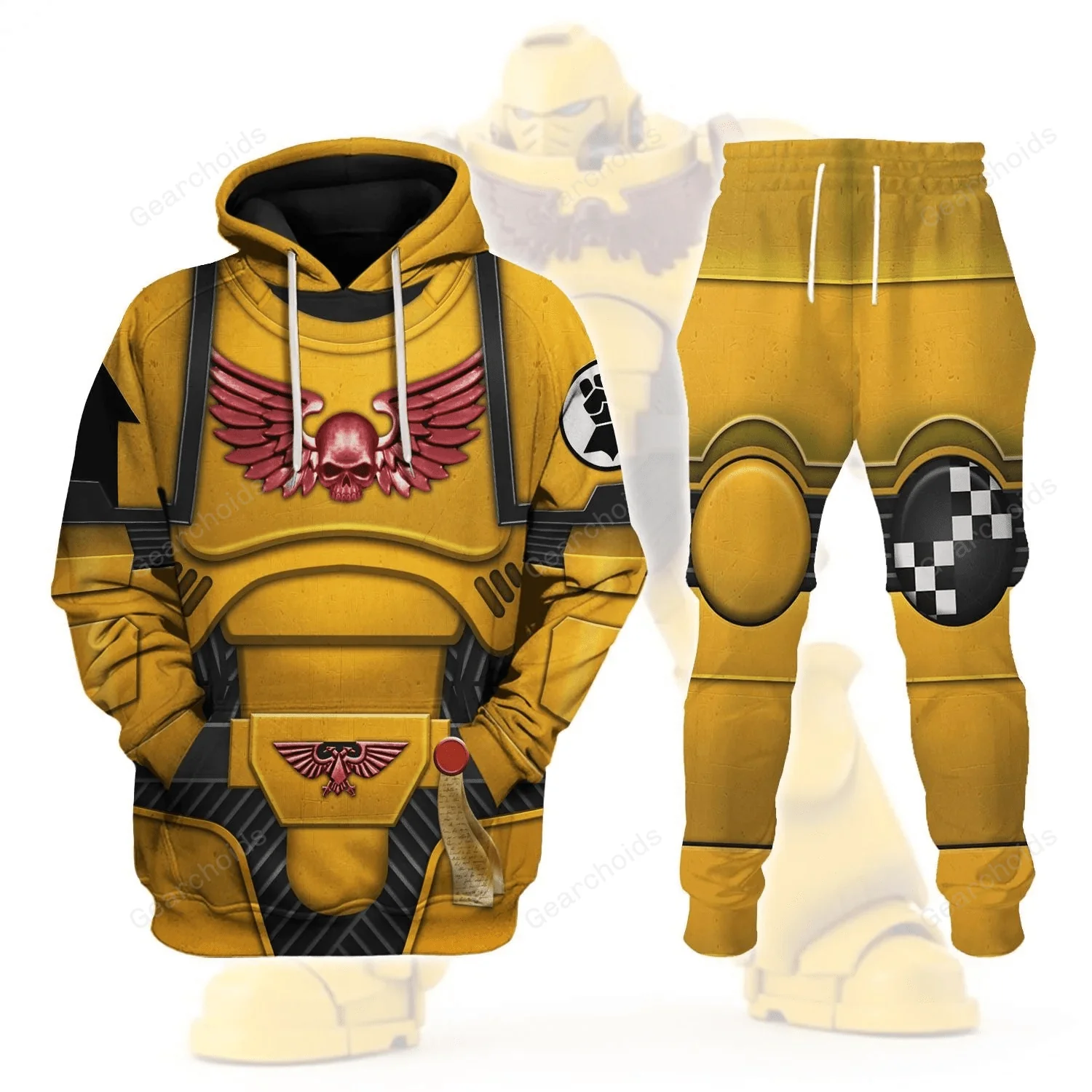Space Marines Imperial Fists - Costume Cosplay Hoodie Sweatshirt Sweatpants CSWRH107