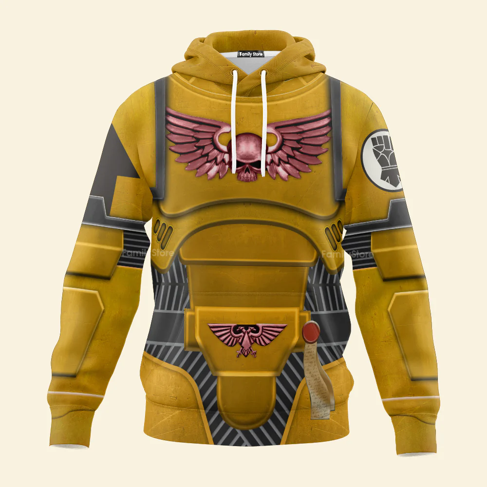 Space Marines Imperial Fists - Costume Cosplay Hoodie Sweatshirt Sweatpants CSWRH107 - Image 2