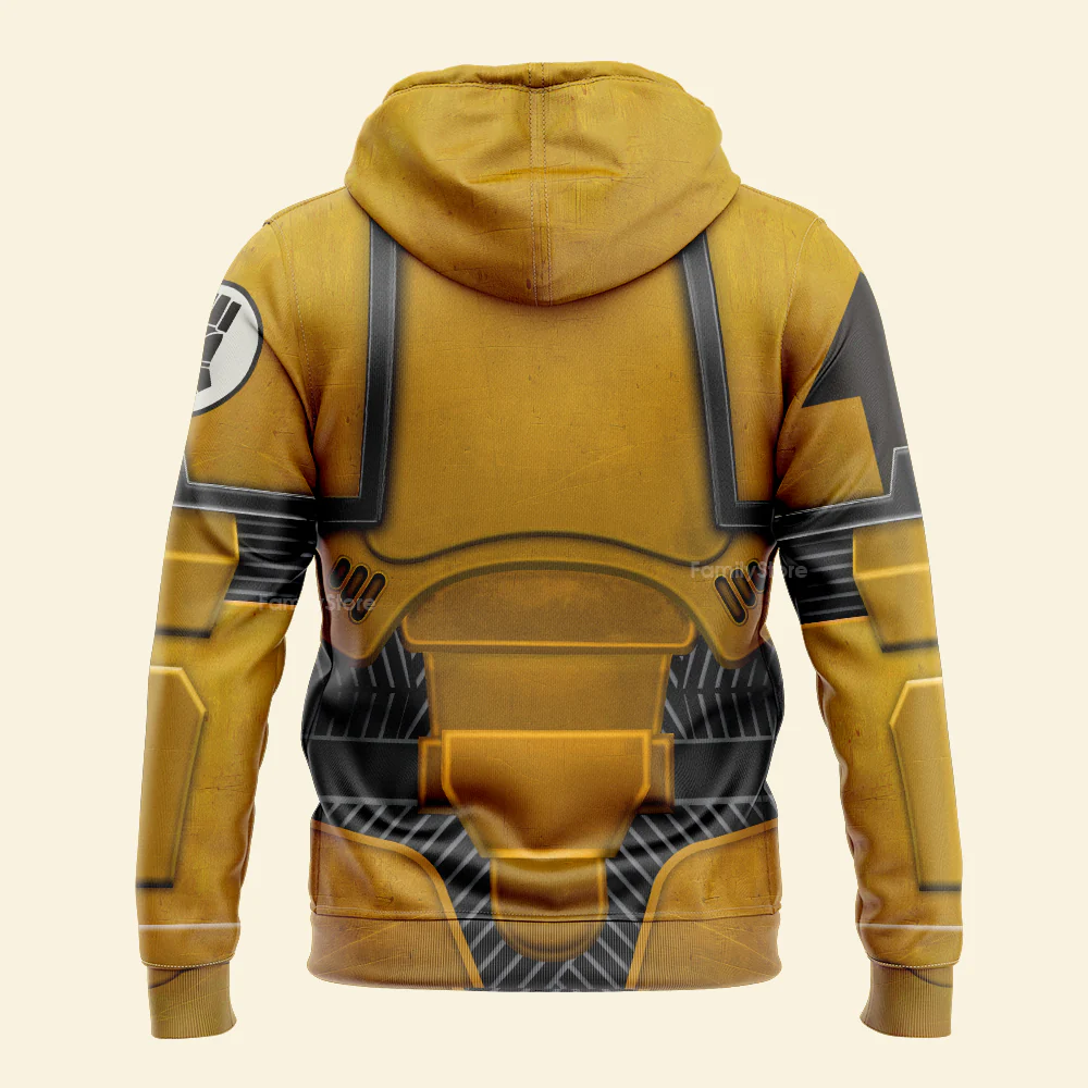 Space Marines Imperial Fists - Costume Cosplay Hoodie Sweatshirt Sweatpants CSWRH107 - Image 5