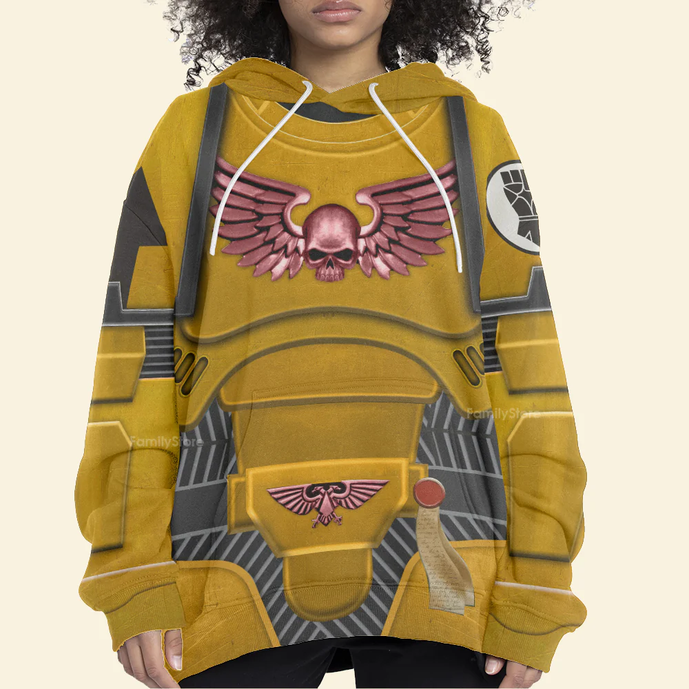 Space Marines Imperial Fists - Costume Cosplay Hoodie Sweatshirt Sweatpants CSWRH107 - Image 6