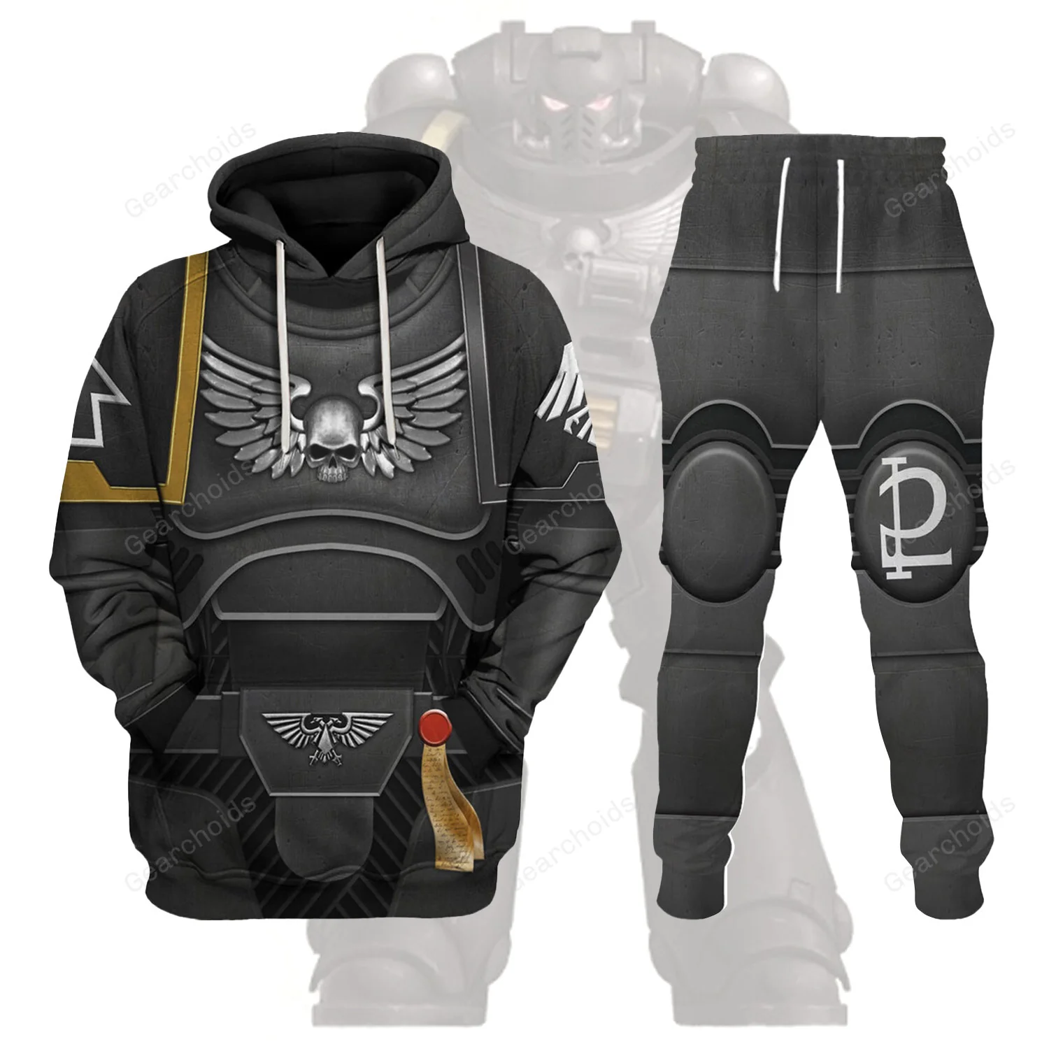 Space Marines Raven Guard - Costume Cosplay Hoodie Sweatshirt Sweatpants CSWRH027
