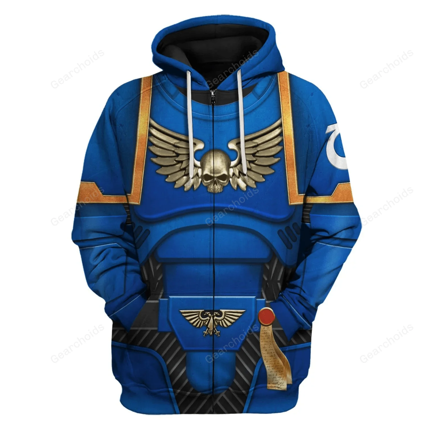 Space Marines Ultramarines - Costume Cosplay Hoodie Sweatshirt Sweatpants CSWRH001 - Image 3