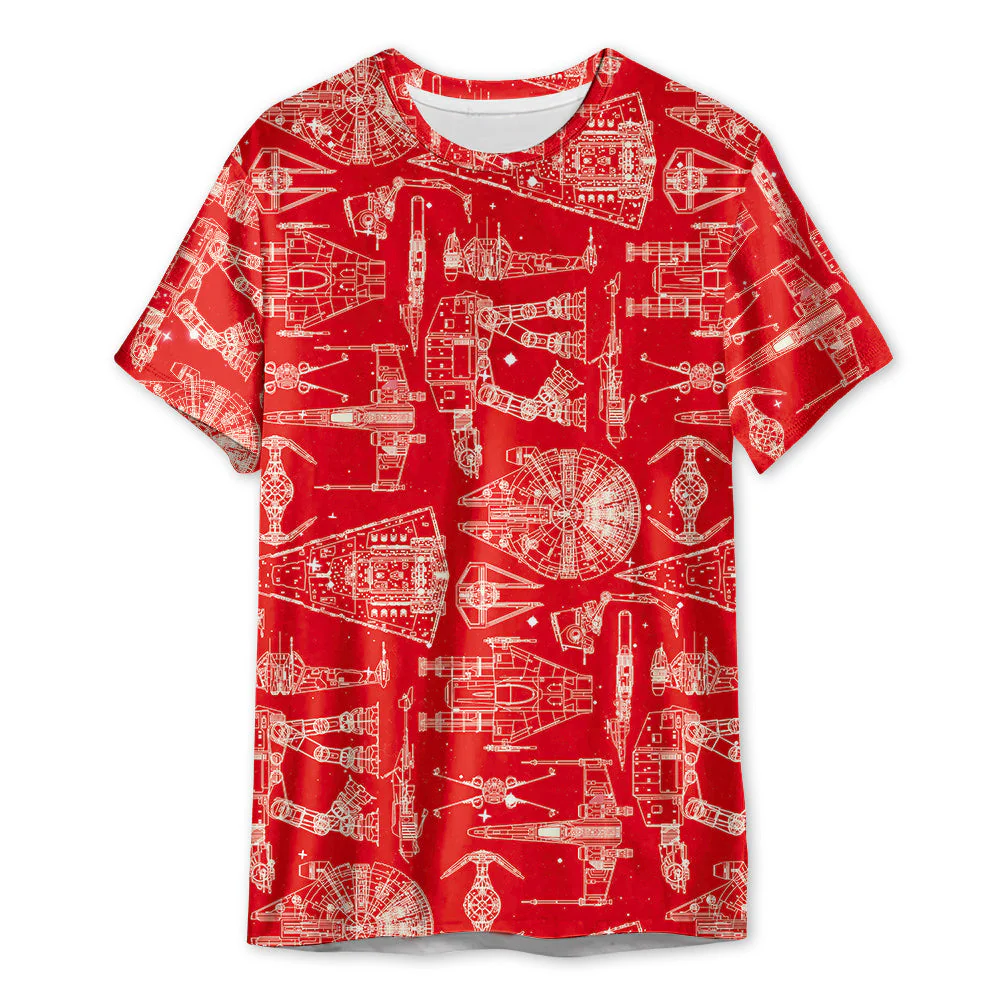 Space Ships Stwa - 3D T-shirt