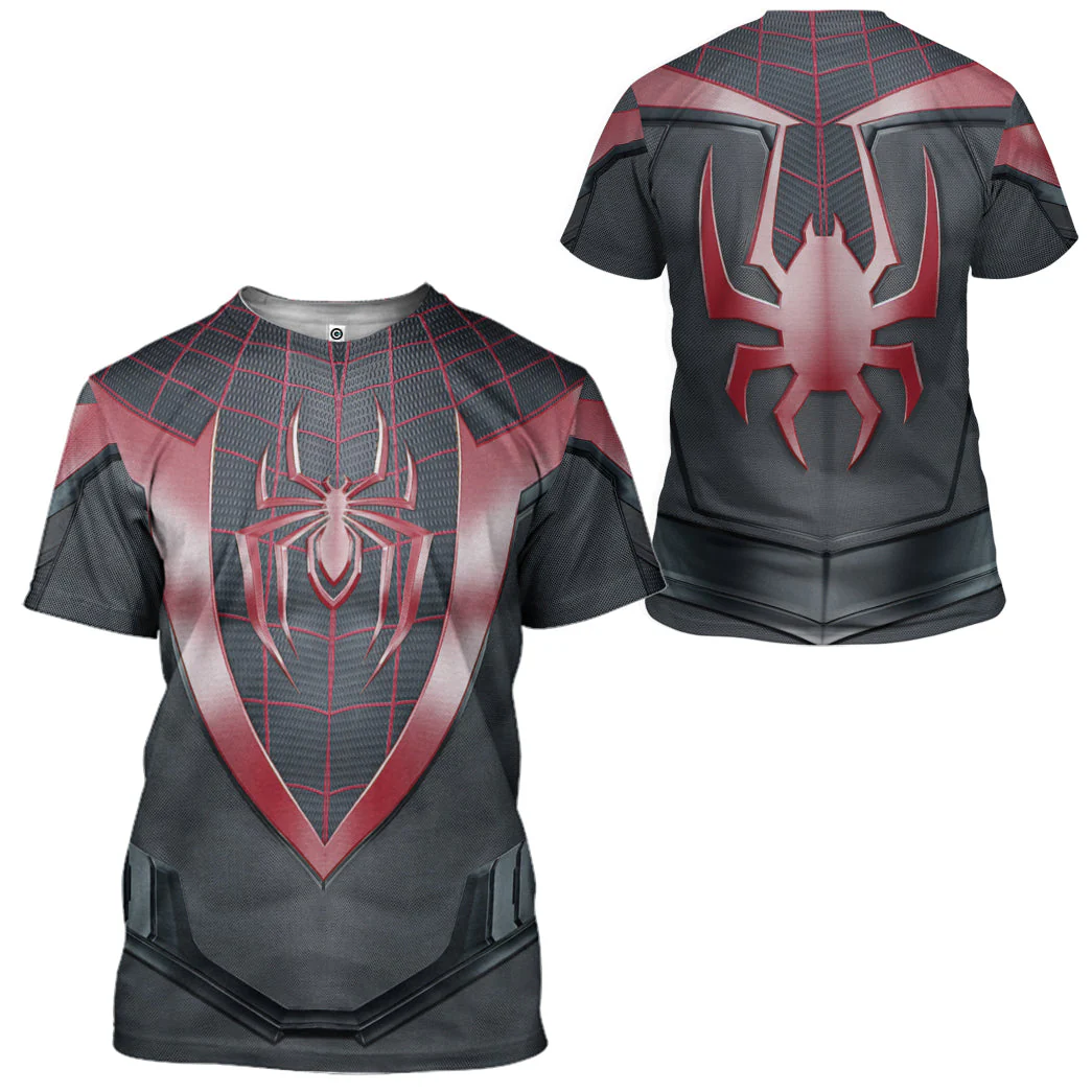 Spiderman Miles Morales T-Shirt 3D For Men & Women - Image 2